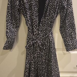 Banana RepublicLong Sleeve Satin Shirt Dress